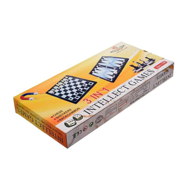 3 In 1 Large Intellect Game With Chess And Checkers For Unisex