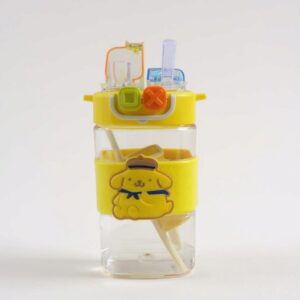 Double-Drink Straw Cup Water Bottle (500 ml)
