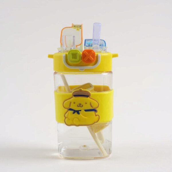 Double-Drink Straw Cup Water Bottle (500 ml)